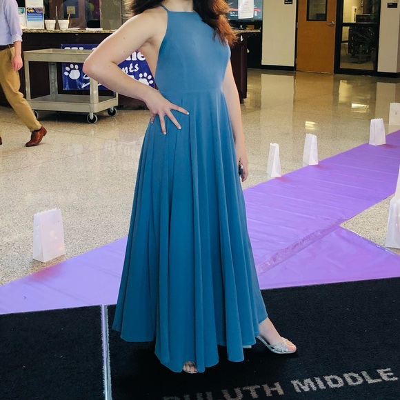 Lulu's Sky Blue Maxi Dress - Picture 3 of 4